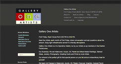 Desktop Screenshot of galleryoneartists.com