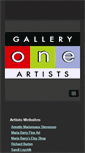 Mobile Screenshot of galleryoneartists.com